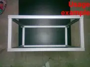Aluminum T-slot extruded profile 30x30-8 Table or Box frame, size 800x660x360mm