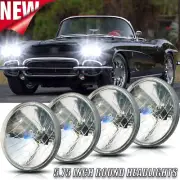 For Chevy Corvette 58-82 Chevelle 64-70 5.75" Halogen Headlights Hi/Lo DRL 4PCS