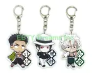 Set of 3 Demon Anime Acrylic Keychain Gyomei Sanemi Kibutsuji