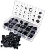 CAREMOST 125 Rubber Grommet Firewall Hole Plug Set Electrical Wire Gasket Assortment Kit