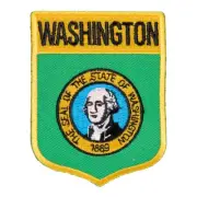 Washington State Flag Shield Patch, United States of America Patches