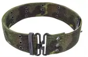 Woodland Camo Cotton Webbing GI Belt Pistol 44"x2" Army Style Cadets School Camp