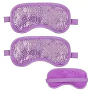 2 Pc Face Mask Gel Ice Pack Hot Cold Therapy Migraines Relief Gift Pain Headache
