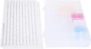 Floss Bobbins Organizer Box Set Embroidery Tools Sewing Thread Winding Plate Number Stickers Manual Winding Machine
