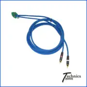 5 FT BLUE TECHNICS 1200 1210 6FT RCA RCAS - NEUTRIK REAN GOLD - INTERNAL GND