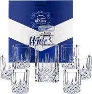 Premium Whiskey Decanter set with 6 glasses, 7 piece set