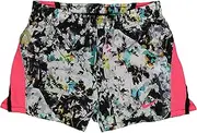 [Nike] Kids Girl's Fractal Floral 10K Run Shorts (Little Kids) Black 6X Little Kids