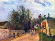 Stagecoach after Ennery Tile Mural Kitchen Bathroom Wall Backsplash Art 24x18