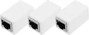 uxcell 3 Pack RJ45 Ethernet Coupler, Female to Female Cat6 Coupler Ethernet Extension Adapter Network Connector for Cat8/Cat7/Cat6/Cat5e/Cat5,White