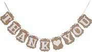CJESLNA unting Banner Wedding Bridal Party Decoration Photo Prop (Thank You)