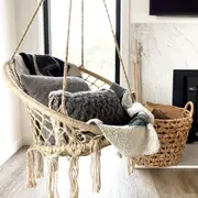 Madrid Macrame Hanging Chair Swing - Natural