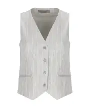 Gilet in viscosa 40,42 White