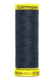 Gutermann Maraflex Elastic Thread 150m #665 ULTRA DARK NAVY BLUE