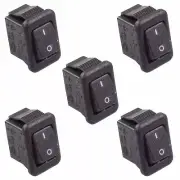 5 x On-Off Miniature Rectangle Rocker Switch SPST 3A 250V