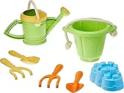 Sand Play Set Green and Watering Can Green Bundle