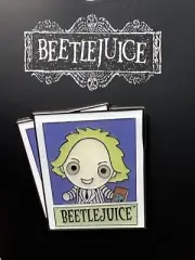 Loungefly Beetlejuice Chibi Enamel Pin New