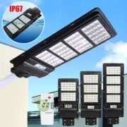 800000LM 150W LED Solar Street Light IP67 Motion Sensor Area Road Spotlight+Pole