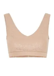 Chantelle Soft Stretch Leopard Soft-cup bra - Beige XS/S (UK6-8 / S)