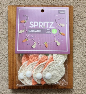 Target Spritz Easter Garland 2022 Macramé Bunnies Carrots 72” Garland