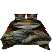 Trilobites Prehistoric Creatures and Beautiful Girl Coverlet