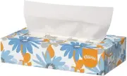 Kleenex 21606BX White Facial Tissue, 2-Ply, White, Pop-Up Box (Box of 125 Tissue
