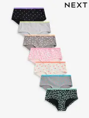 Grey/White/Black Bright Prints Briefs 7 Pack (2-16yrs) (423058) | $25 - $34