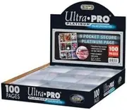 Ultra Pro Premium Series Secure 9-Pocket Page for Standard Size Cards (100-Piece Set)
