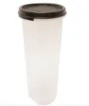 Tupperware New MODULAR Mate MATES ROUND 4 Storage Container BLACK Seal