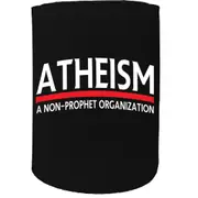 Alcohol Stubby Holder - Atheism Non Prophet - Funny Novelty Birthday Gift Joke Beer Can Bottle