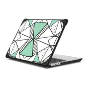 MacBook Pro 14-inch (M1 - M4) Bounce Case Abstraction Spots and Stripes Mint Macbook