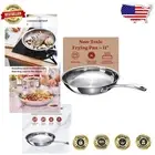 Versatile 11" Induction-Ready Frying Pan with Stay-Cool Handle - Dishwasher Safe