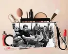 James Dean Cosmetic makeup bags 100% ALL linen Wtih zipper & Strap