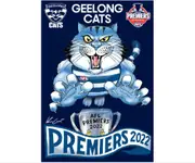 Geelong Cats 2022 Premiers Premiership AFL Grand Final Sticker Caricature