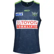 Canberra Raiders Training Singlet Sizes Small - 3XL Navy-Green NRL ISC 23