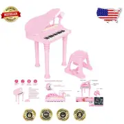 Fun Kids Piano with 8 Percussion Instruments & Microphone - Safe & Engaging Toy