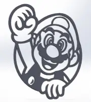 14 DXF File CNC g-code Industrial Laser SUPER MARIO GAME cdr Router Nr.2500
