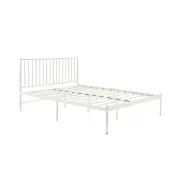 Dallas Bed Frame - White, Queen - Queen