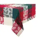 Bee & Willow Holly Jacquard 60-inch x 84-inch Christmas Holiday Tablecloth