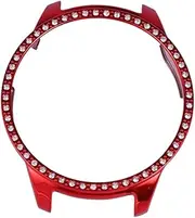 NUOBESTY Drop Resistance Cover Watch Case Watch Accessories Red
