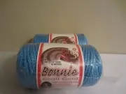 Lot of 2 rolls of Ocean Blue 4mm Bonnie Braid Braided Macrame Craft Cord 200yds
