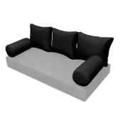 |COVER ONLY| STYLE 3 Twin Bolster Pillow Daybed Porch Swing Knife Edge AD109