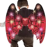 Electric Butterfly Wings | Fairy Wings for Girls | Moving Fairy Wings with Light and Music | Light Up Butterfly Wings | Dress Up Angel Wings Costume for Parties, Celebrations, Halloween, Christmas