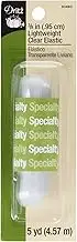 Dritz 9346C Lightweight Elastic, Clear, 3/8-Inch by 5-Yard