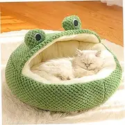 Cat Bed, 40cm/15.7inch Plush Frog Donut Dog Bed, Winter Warm Pet Sleeping Beds, Soft Detachable Dog Beds for Small Dogs Cats (Style 2)