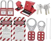 01 Lockout Tagout Kit, Practical Multifunctional Electrical Lockout Locks for Lock Out Tag Out Stations