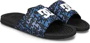 [DC] Shoes Men's Casual Slide Sandal, Black/Blue/White, 9