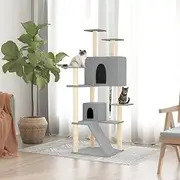 Cat Tree with Sisal Scratching Posts Light Grey 153 cm,Animals & Pet Suppliessss,Pet Supplies,Cat Supplies,Cat Furniture