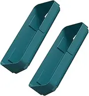 MAGICLULU 2pcs Wall Rack Modern Floating Shelves Adhesive Bath Organizer Plastic Bathroom Storage