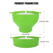 Silicone DIY Microwave Popcorn Bowl Bucket Red Popcorn Maker with Lid Chips Frui
