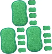 [Baluue] 3sets Convenient Dish Sponge Compact Wok Sponge Household Scrub Multi-Function Cleaning Reusable Scrub for Kitchen 5pcs*3